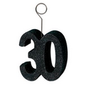 Glittered "30" Photo/ Balloon Holder